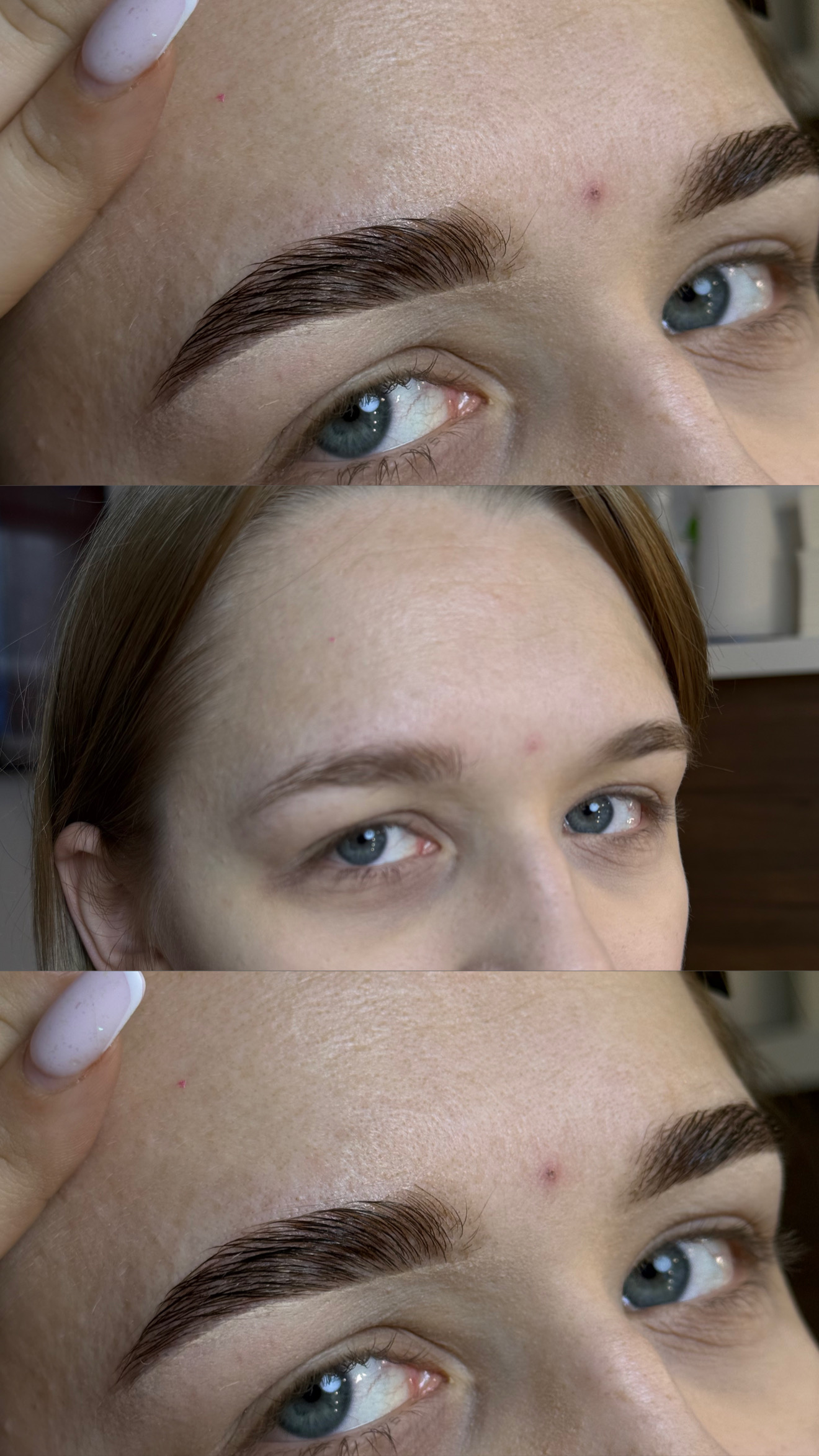 Antakių dažymas+korekcija