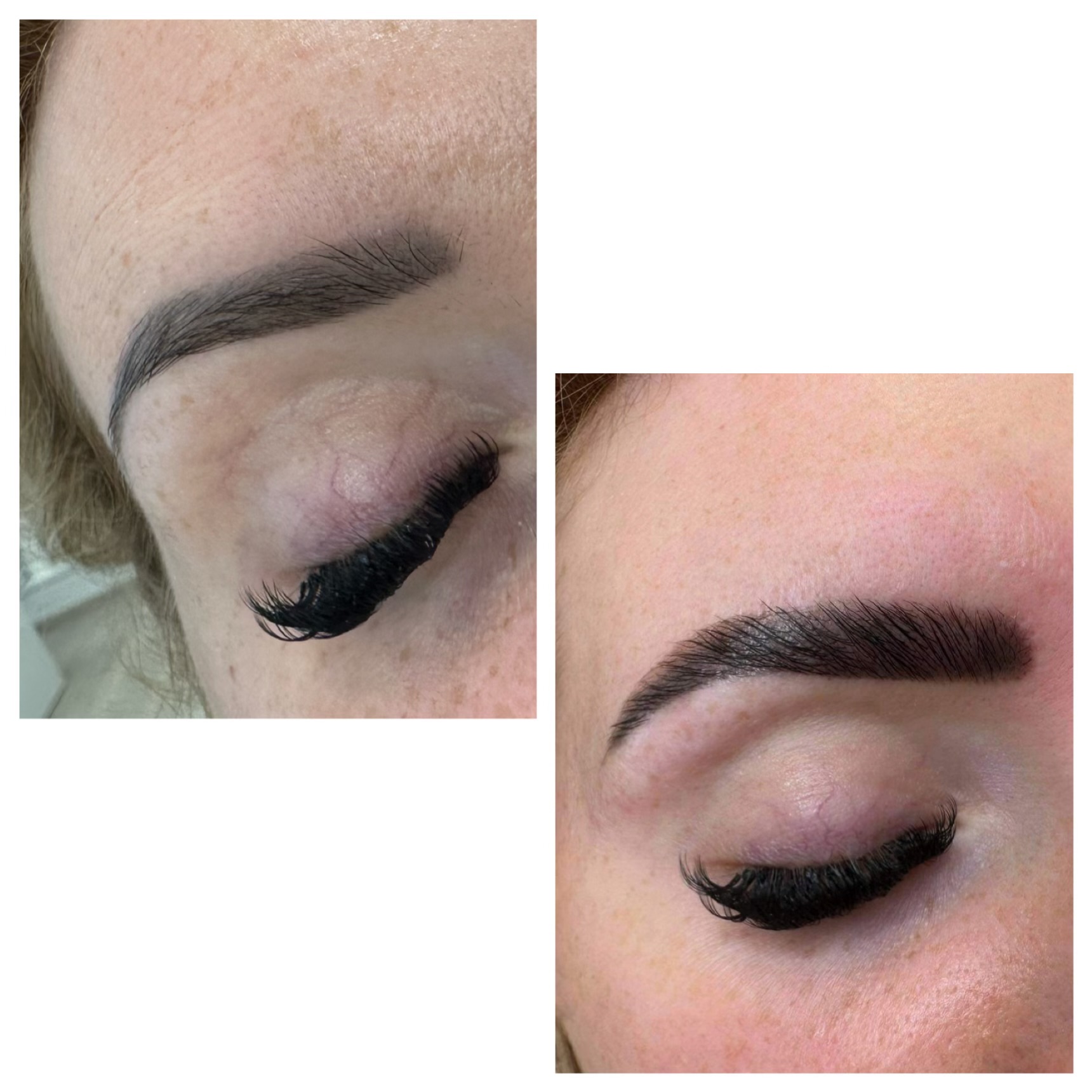 Antakių dažymas + korekcija vašku + laminaimas